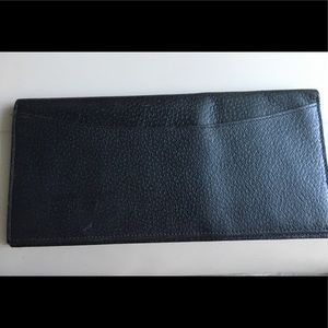 Passport wallet in black pigskin